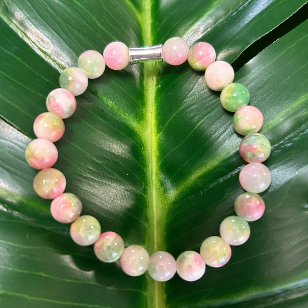multi color jade bracelet